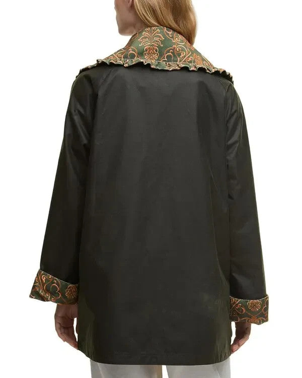 Barbour x FARM Rio Maria Clara Wax Jacket MSRP $800