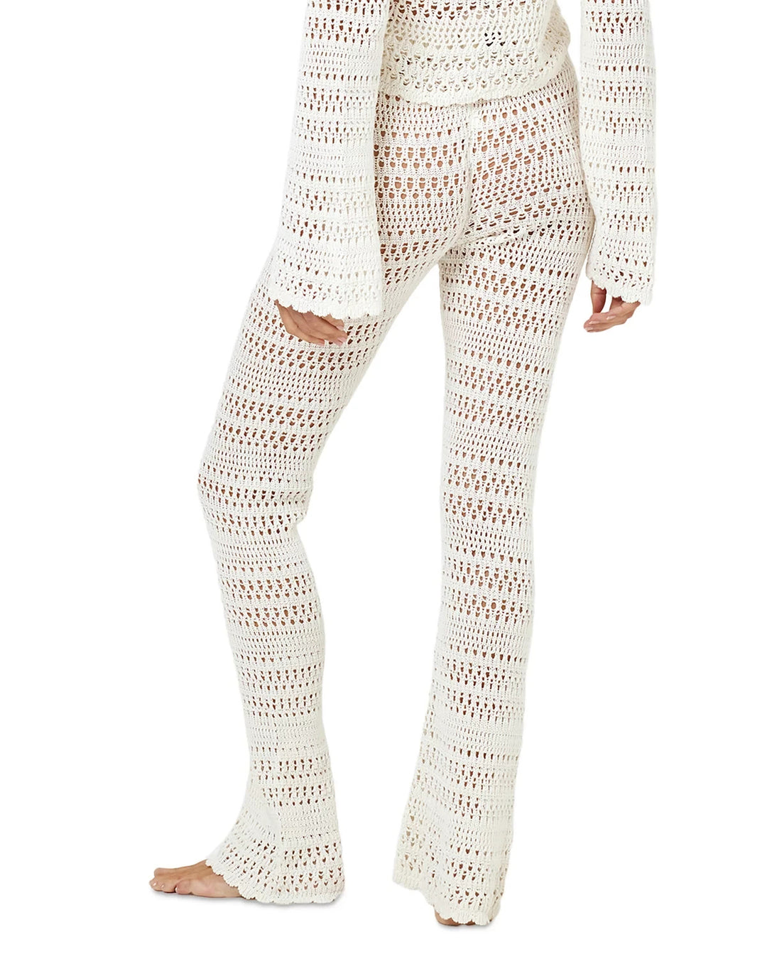 L*Space Golden Hour Crochet Cover-Up Pants MSRP $165