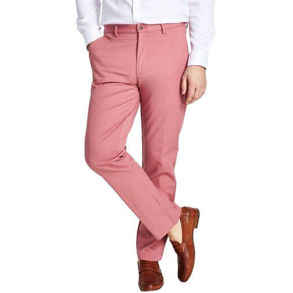 Lauren Ralph Lauren Men's Classic-Fit Cotton Stretch Dre Pant MSRP $95
