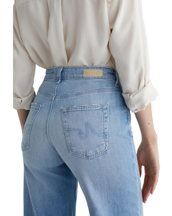 Ag Saige Mid Rise Wide Leg Crop Jeans MSRP $225
