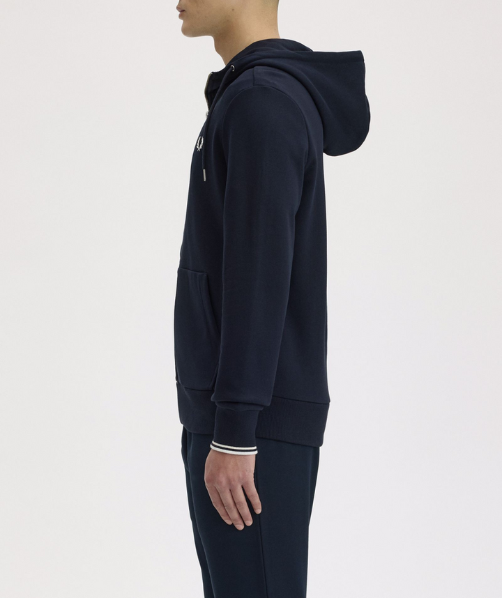 Fred Perry Hooded Zip Through Sweatshirt MSRP $150