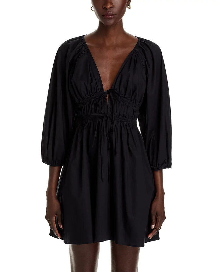 WAYF Leighton Poplin Mini Dress MSRP $88