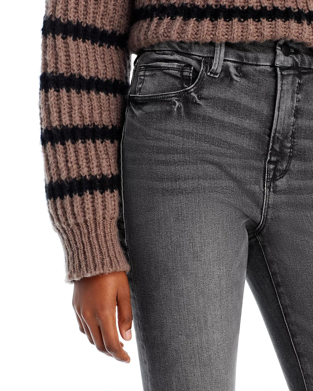 Good American Good Legs High Rise Flare Jeans MSRP $159