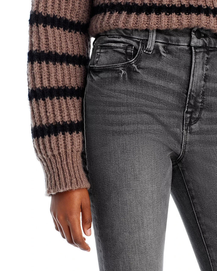 Good American Good Legs High Rise Flare Jeans MSRP $159
