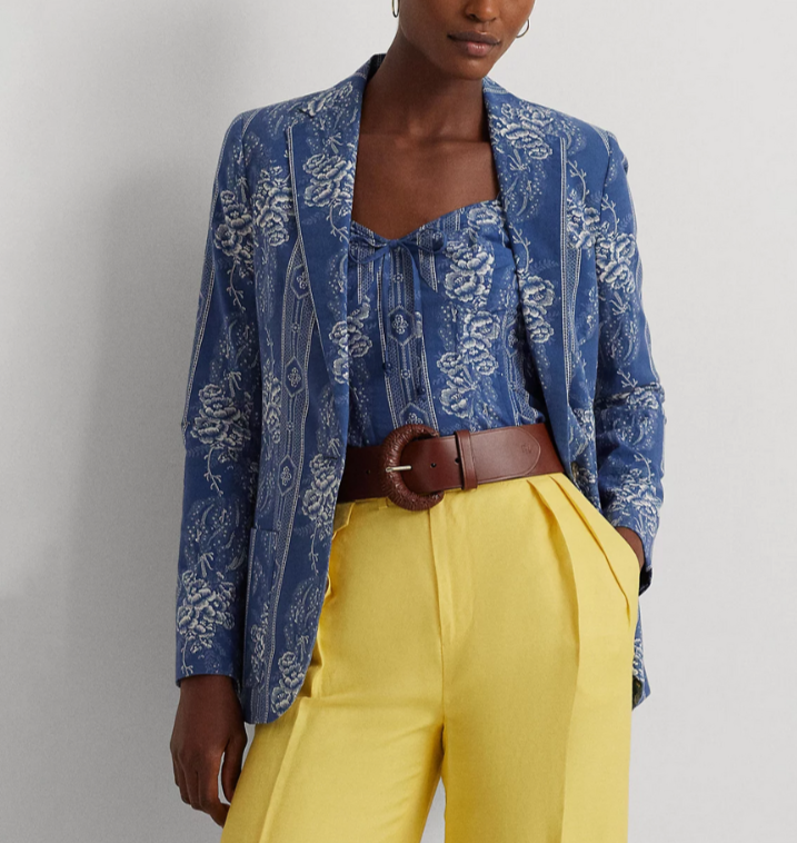 LAUREN Ralph Lauren Floral Blazer MSRP $295