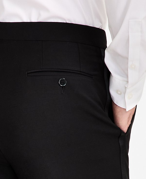 Calvin Klein Men's Slim-Fit Wool-Blend Tuxedo Pants MSRP $200
