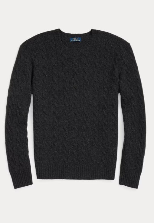 Polo Ralph Lauren Cashmere Cable Knit Crewneck Sweater MSRP $498