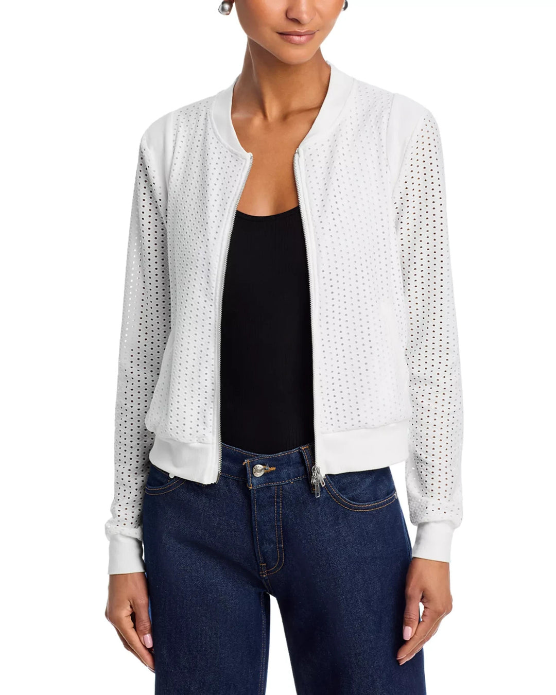 Six Fifty The Cutout Zip Up Sweater MSRP $88