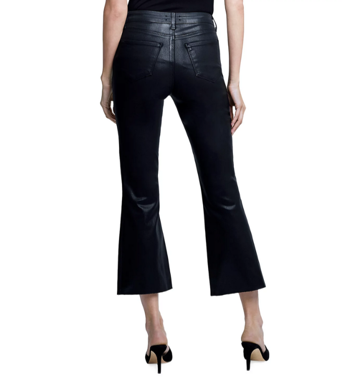 L'AGENCE Kendra High Rise Cropped Flared Jeans MSRP $285