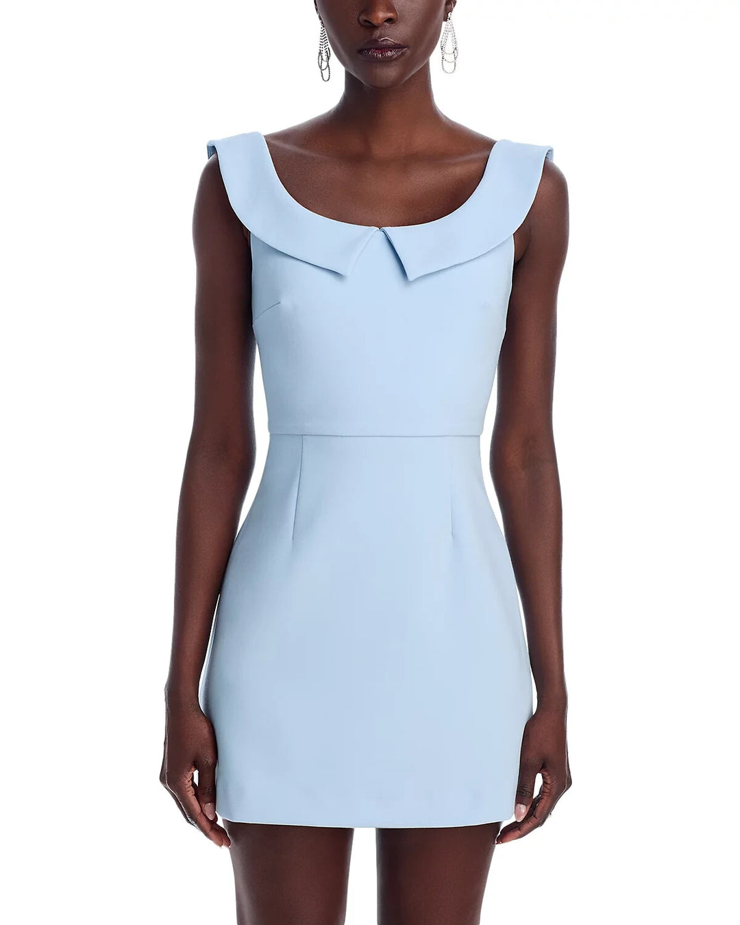 FRENCH CONNECTION The Whisper Collar Mini Dress MSRP $138