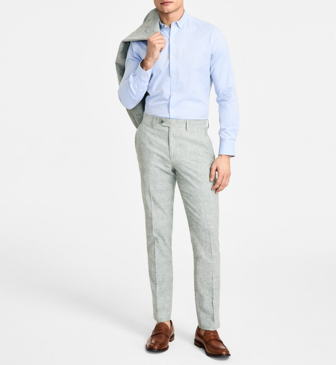 Bar III Men's Slim-Fit Linen Suit Pants MSRP $135