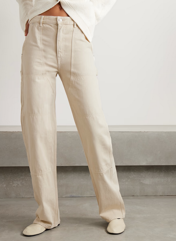 HELMUT LANG Carpenter High-Rise Straight-Leg Jeans MSRP $375