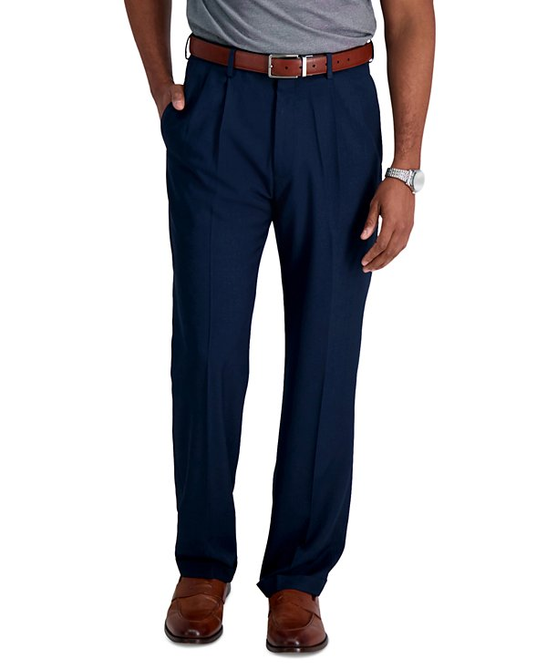 Haggar Men's Premium Comfort Stretch Classic-Fit Solid Dress Pants MSRP $70