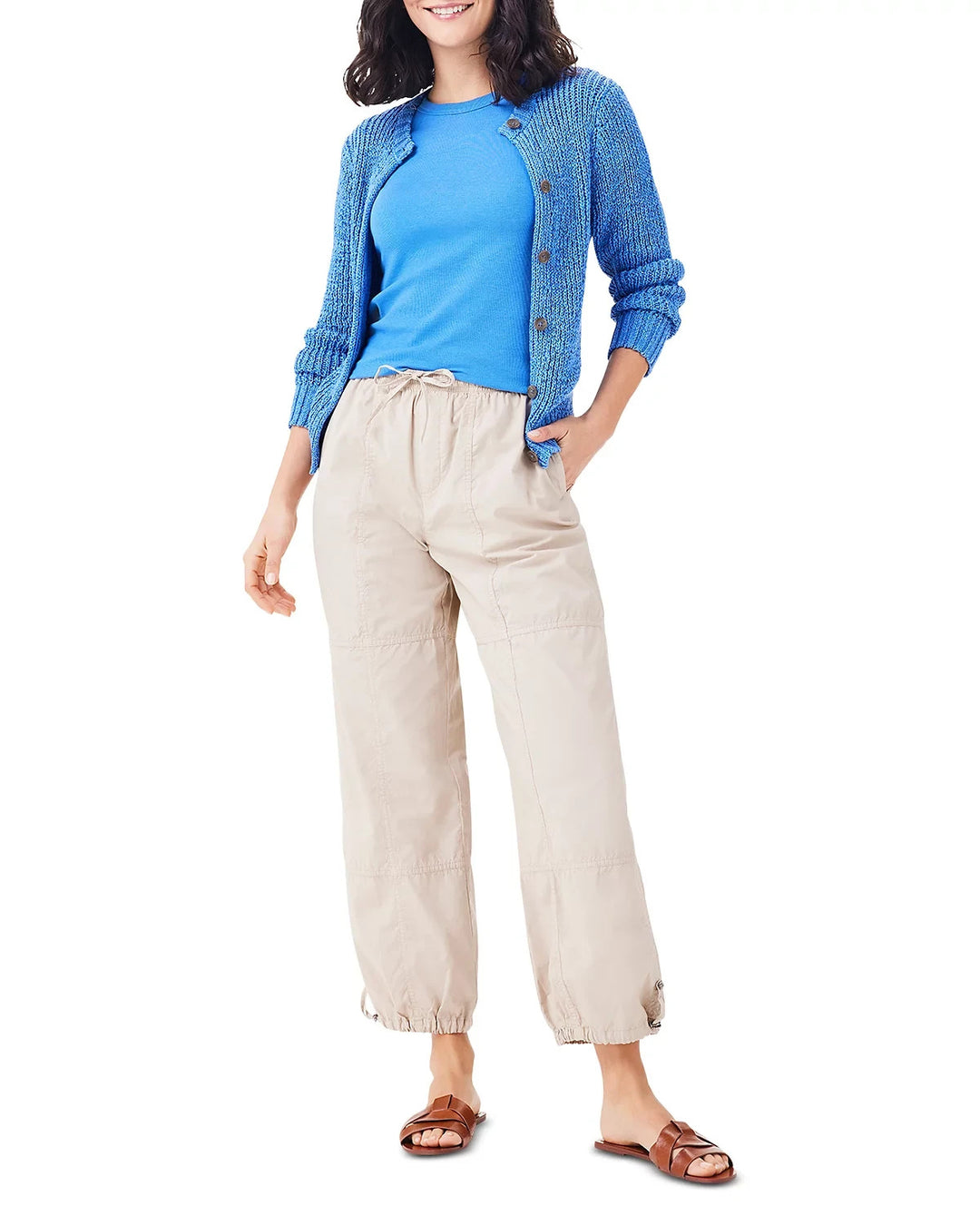 NIC+ZOE Poplin Parachute Pants MSRP $138