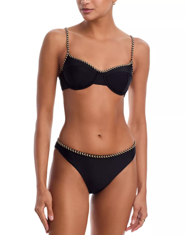 Ramy Brook Braided Mona Bikini Bottom MSRP $118