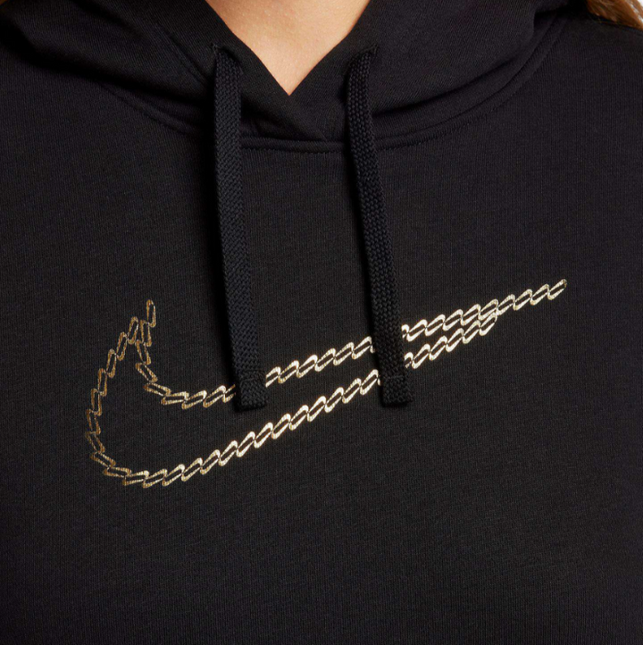 Nike Sportswear Club Fleece Premium Essential Loose Shine Pullover Hoodie $75