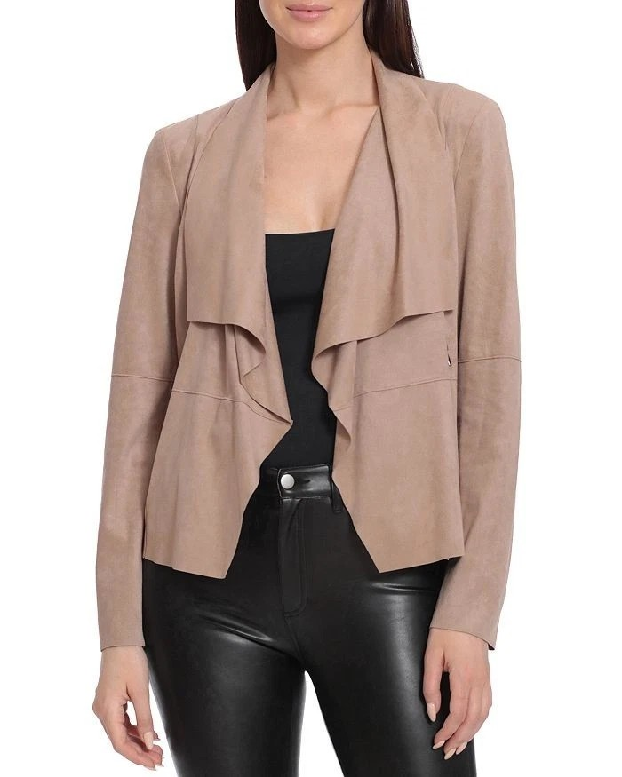Bagatelle Faux-Suede Drape-Front Jacket MSRP $89