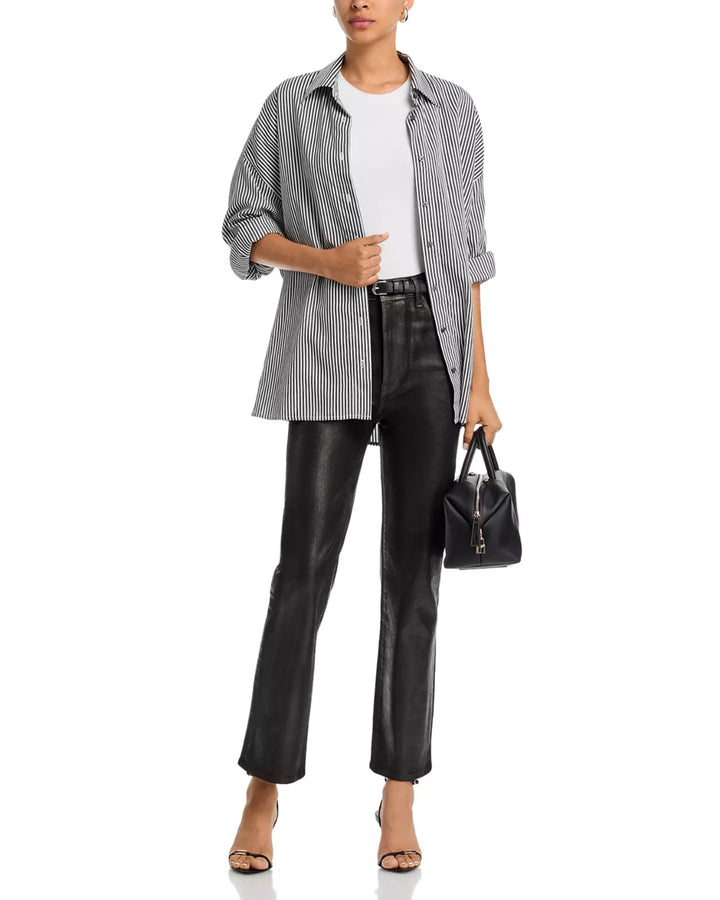 FRAME Le Sleek Coated High Rise Straight Jeans MSRP $298