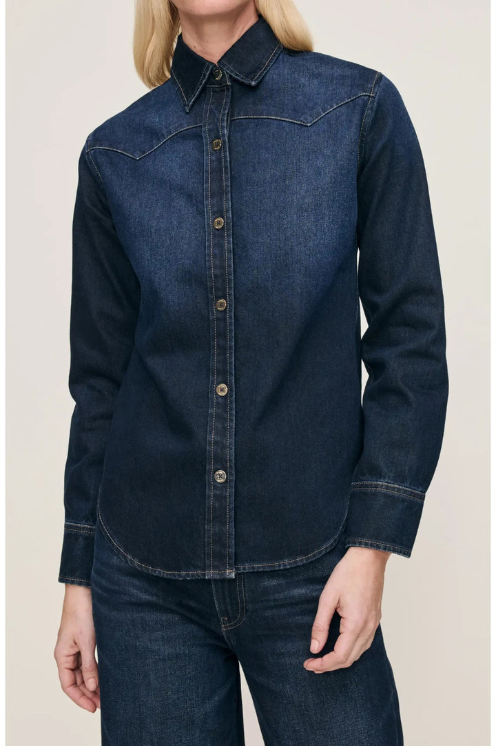 DL1961 Ines Denim Button-Up Shirt MSRP $199