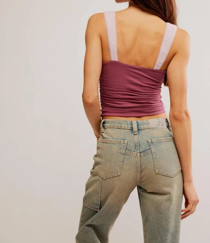 Free People 2 Tone Sleeveless Tank Top MSRP $58