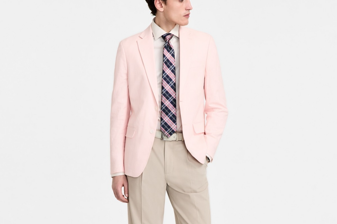 Tommy Hilfiger Men's Modern-Fit Linen Sport Coat MSRP $295