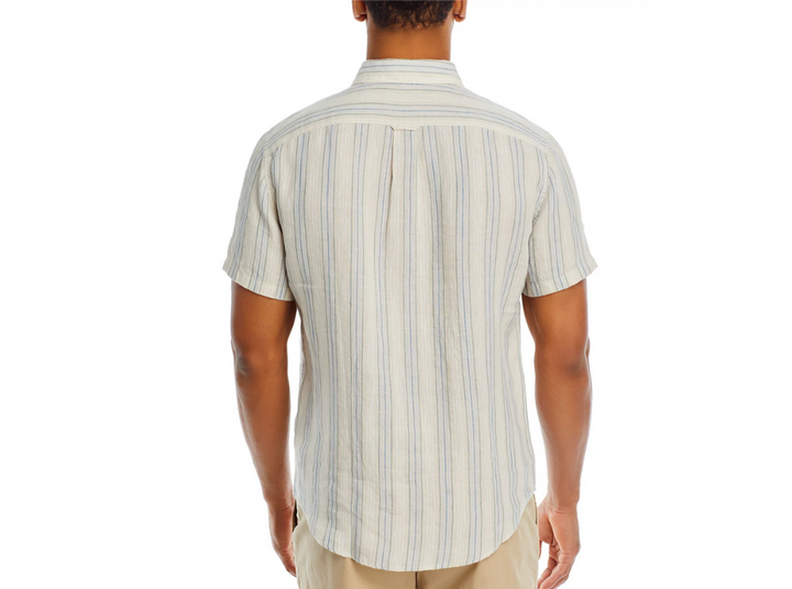 The Men's Store Linen Short Sleeve Button Down Shirt MSRP $98