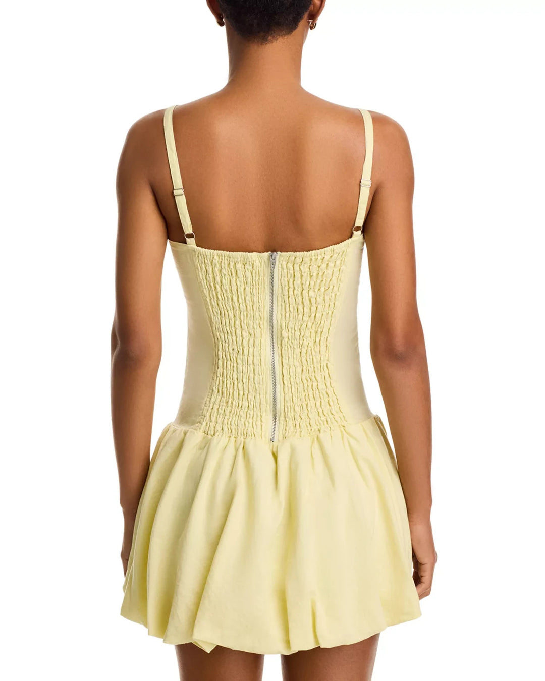 BLANKNYC Yellow Linen Blend Bubble Dress MSRP $98