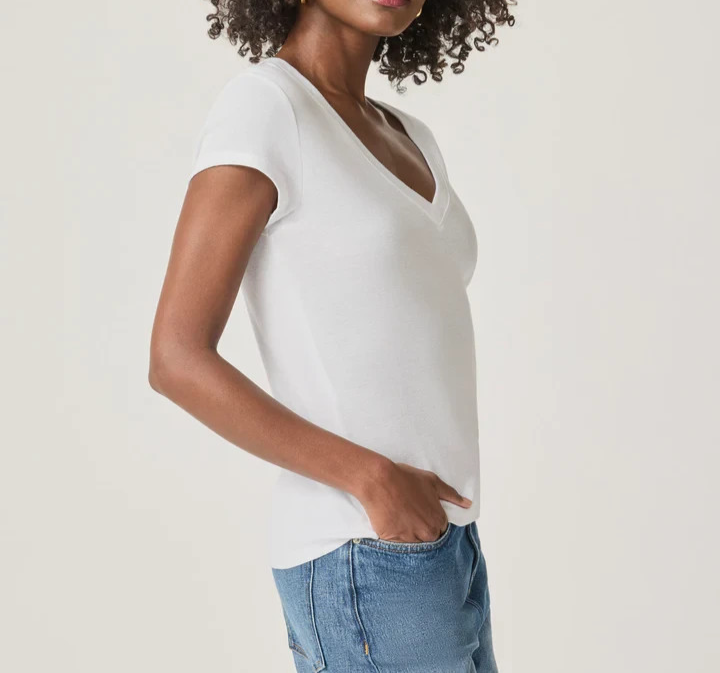 Splendid Faye V-Neck Tee MSRP $48