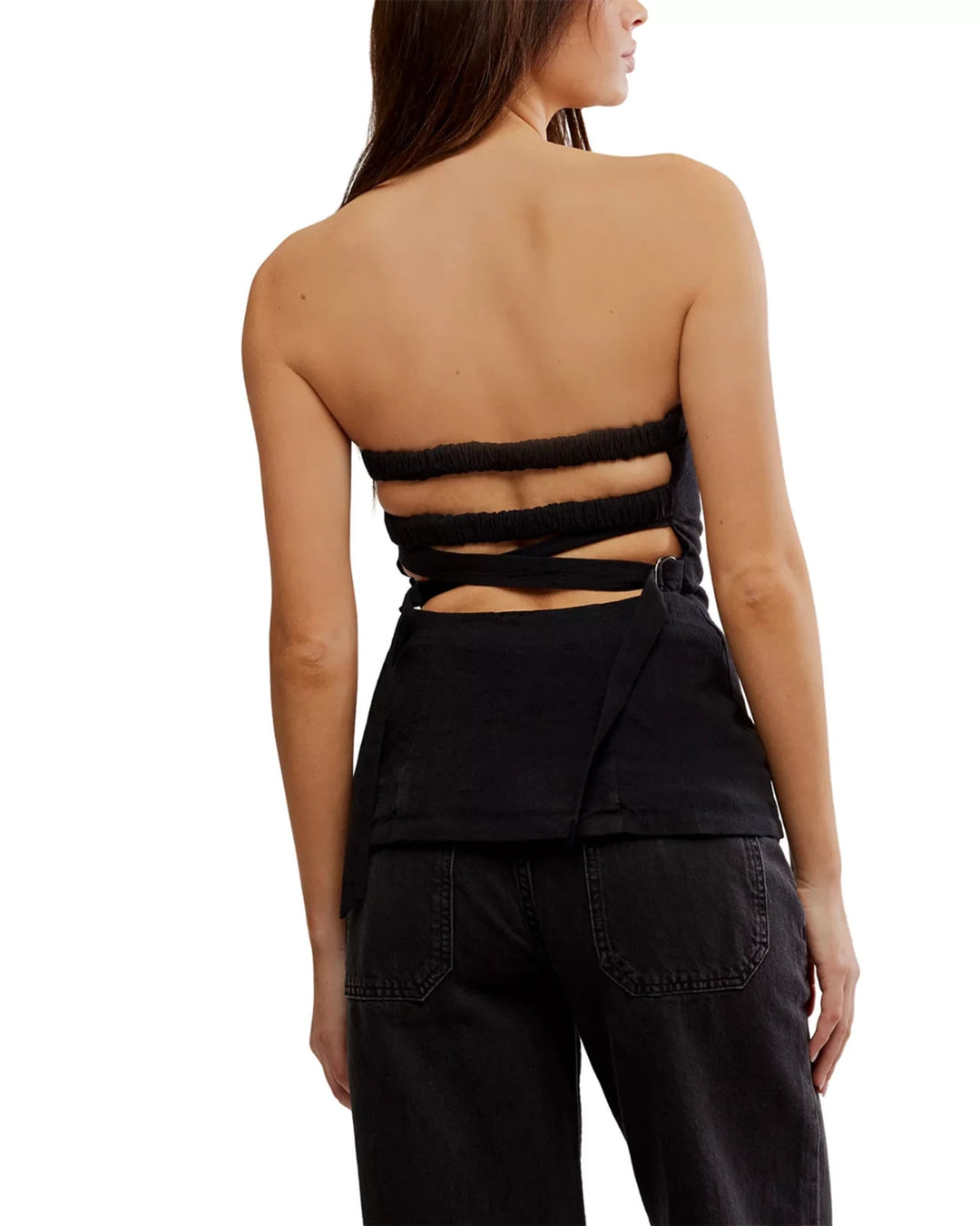 Free People Lora Strappy Back Tube Top MSRP $98