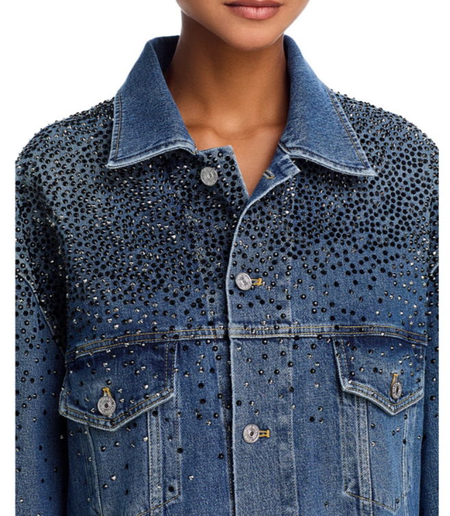 7 For All Mankind Oli Denim Trucker Jacket MSRP $498
