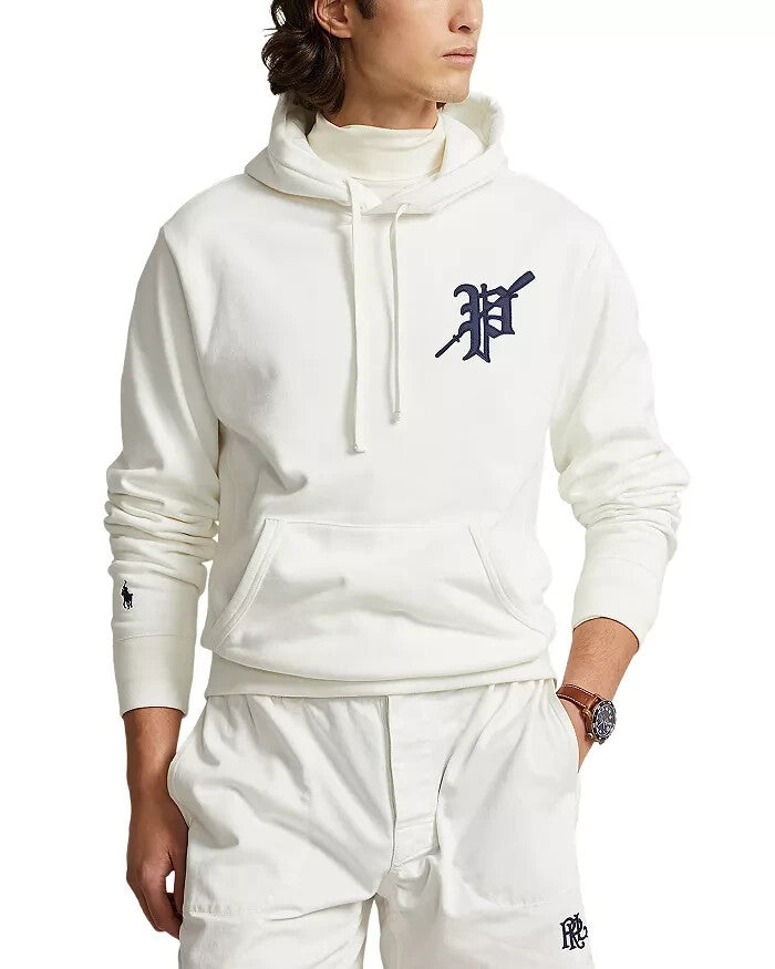 Polo Ralph Lauren Cotton Blend Brushed Fleece Appliqué Hoodie MSRP $168 Size L