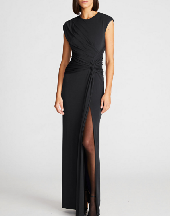 HALSTON Giovanna Ruched Gown MSRP $575