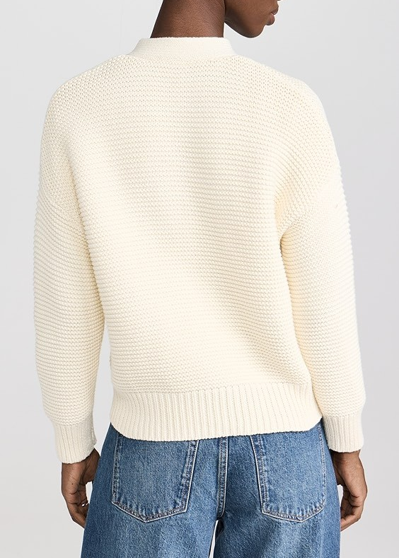 Alex Mill Nico Crewneck Cotton Cardigan MSRP $165