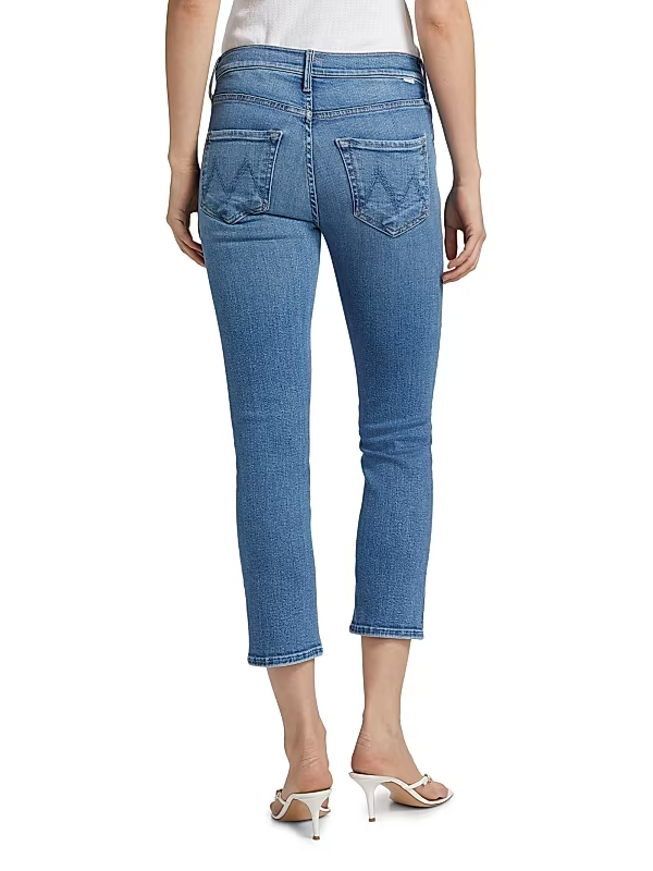 Mother The Dazzler Mid-Rise Stretch Crop Jeans MSRP $258