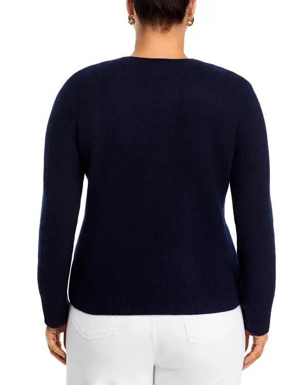 C by Bloomingdale's Cashmere Boxy Crewneck Sweater MSRP $178