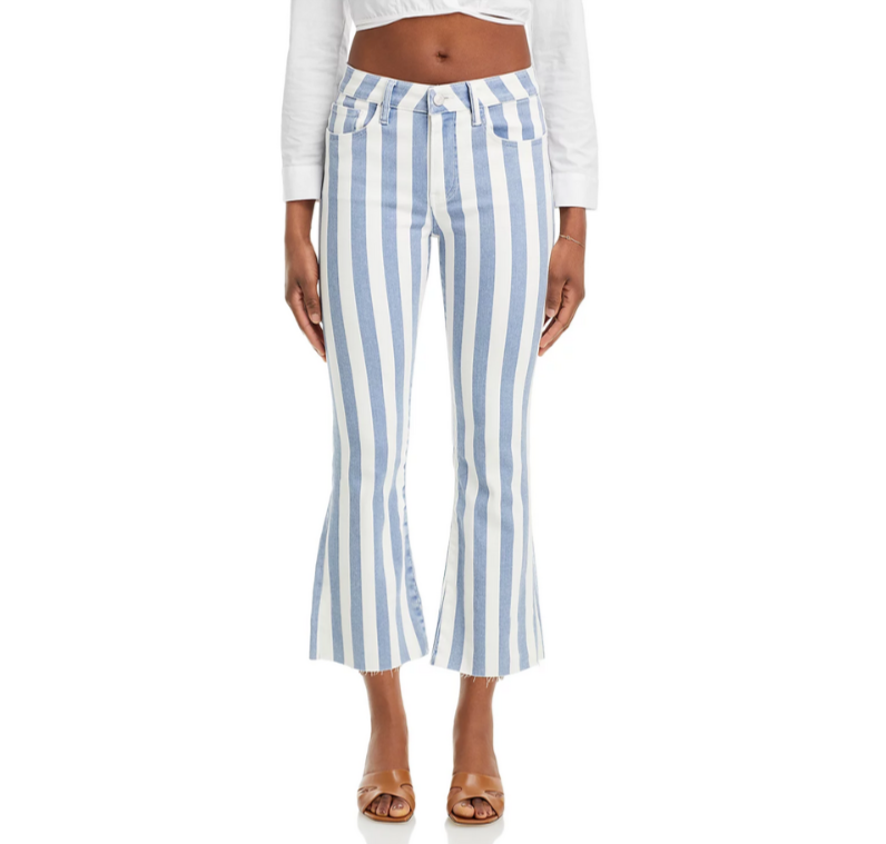 FRAME Le Crop High Rise Mini Bootcut Jeans MSRP $258