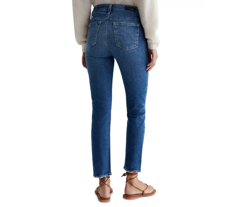 AG Mari High Rise Ankle Slim Straight Jeans MSRP $235