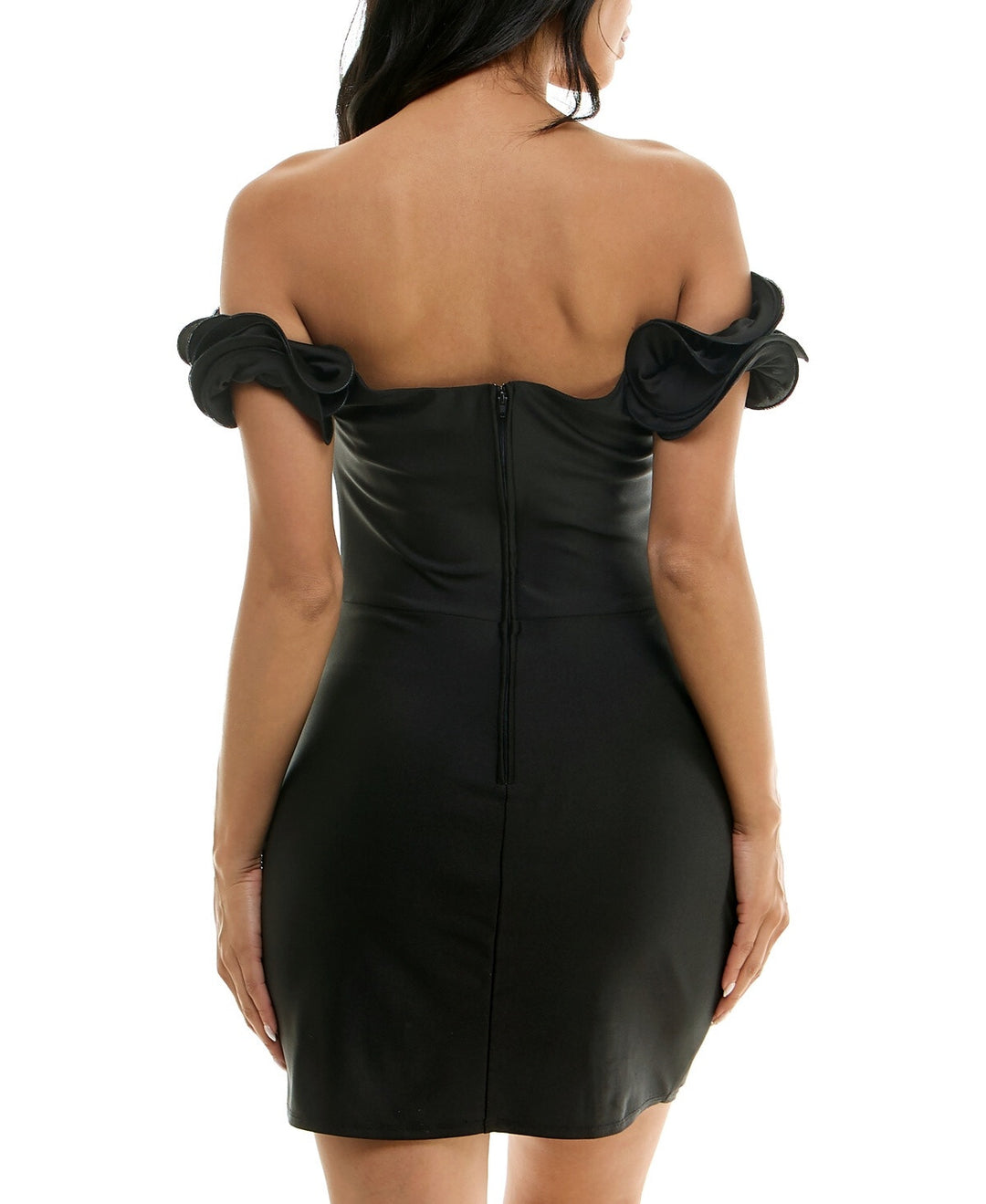 B. Darlin Smart Ruffle Sleeve Bodycon Dress MSRP $59 DGFOutlet B. Darlin Smart Ruffle Sleeve Bodycon Dress MSRP $59 DGFOutlet