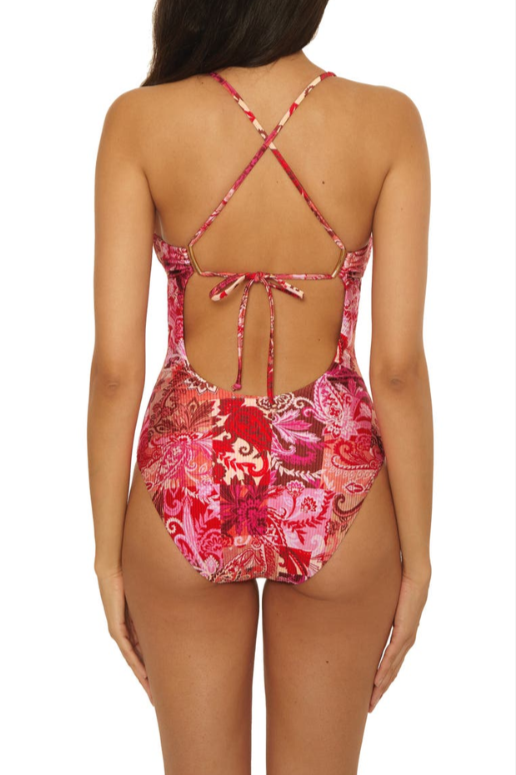 BECCA Bali Abigail Princess Seam One Piece Swimsuit MSRP $158
