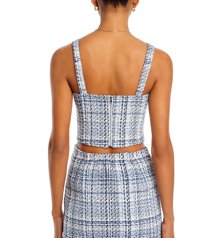 Lucy Paris Cher Tweed Tank Top MSRP $58