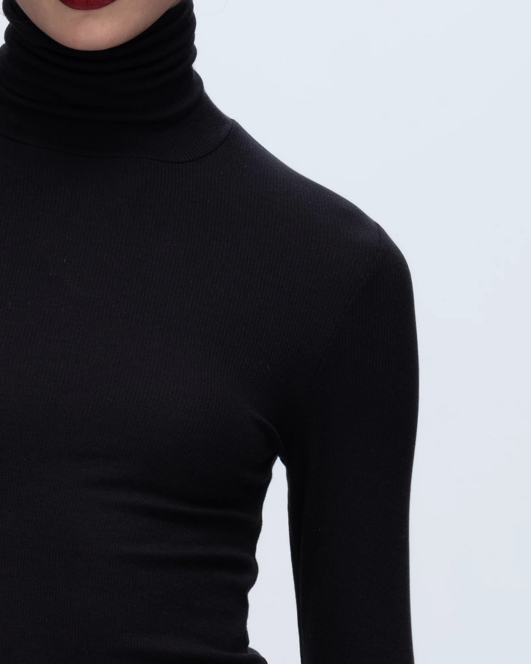 Atm Anthony Thomas Melillo Ribbed Long Sleeve Turtleneck Top MSRP $195