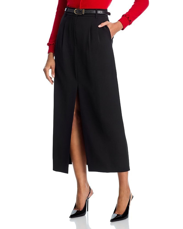 French Connection Harry Front Slit MIDI Skirt MSRP $128