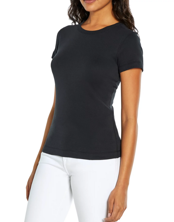 Three Dots Cotton Short Sleeve Crewneck Tee MSRP $42