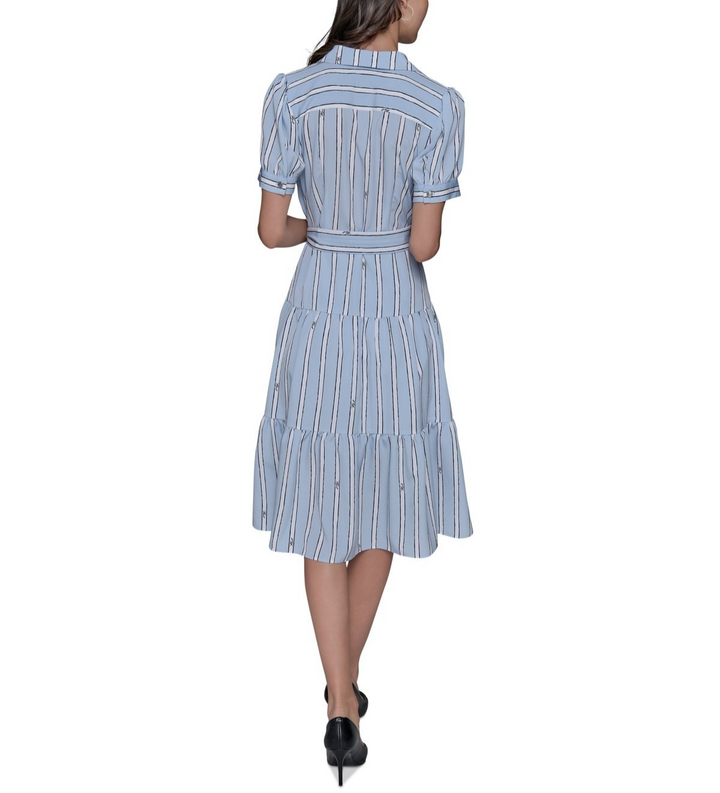KARL LAGERFELD PARIS Striped Shirtdress MSRP $149