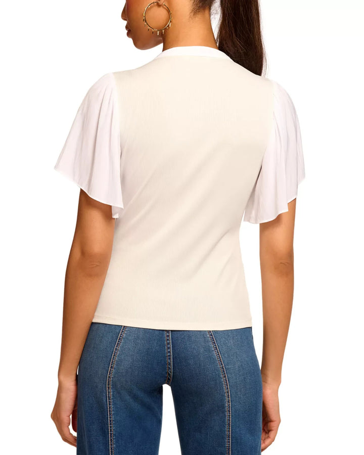 Ramy Brook Colette Flutter Sleeve Top MSRP $225