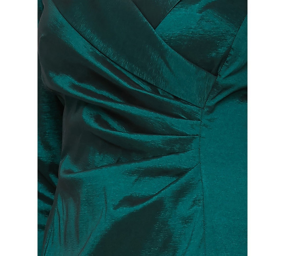 Alex Evening Women's Ruched Portrait-Collar Sheath Dress MSRP $179