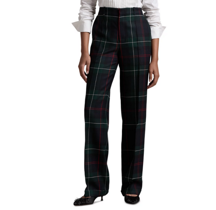 Polo Ralph Lauren Wool Plaid Relaxed Pants MSRP $398
