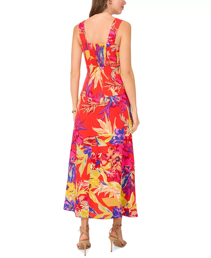 MSK Women's Printed Square-Neck Sleeveless Maxi Dress MSRP $59