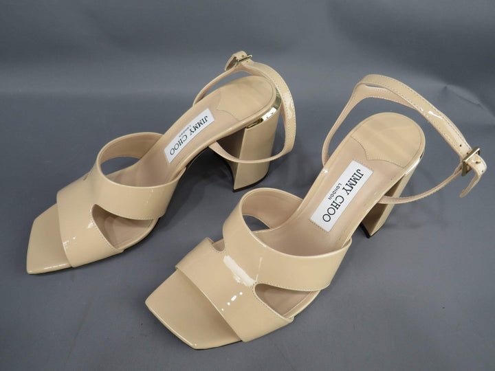 Jimmy Choo Women's Ellison 85 High Block Heel Sandals M3 273