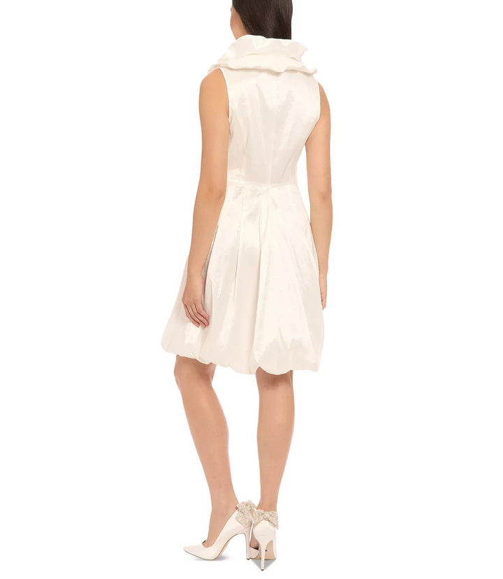 ivy + blu Women's Triple-Collar Tie-Front Sleeveless Dress MSRP $128